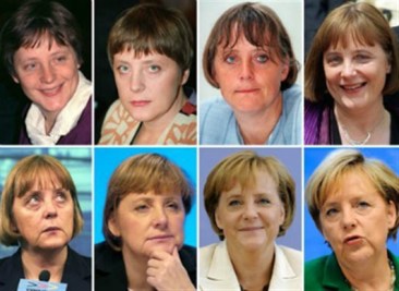 En esta evolución de Angela Merkel vemos como el uso del traje de chaqueta lleva en el mismo momento en el que ostenta un cargo político.